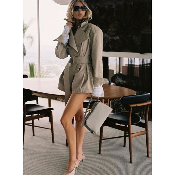 Helsa The Short Trench Jumpsuit Large - Picture 2 of 11